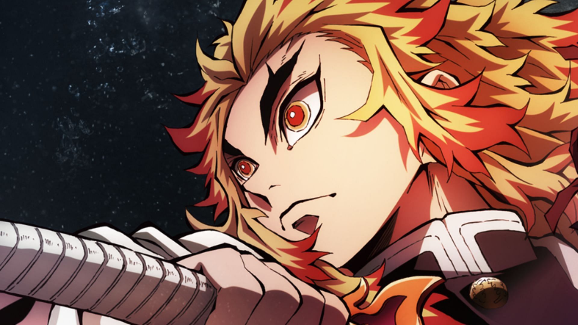 Kyojuro Rengoku as seen in Demon Slayer: Mugen Train movie (Image via Ufotable)